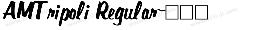 AMTripoli Regular字体转换